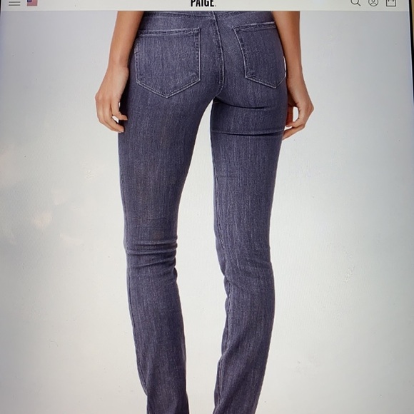 Woman’s Paige Verdugo ultra Skinny size 25 Gray - Picture 3 of 14